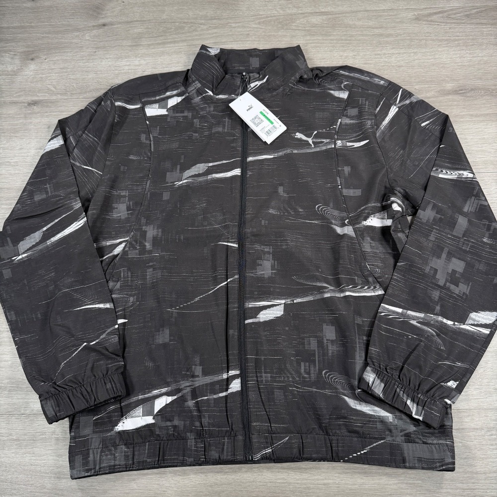 Puma Velocity Mens Running Jacket Black Run Full Zip Large